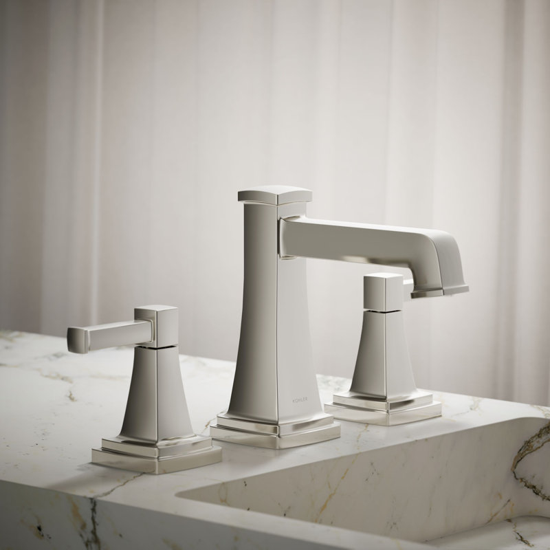 Riff Widespread Bathroom Sink Faucet, Vibrant Polished Nickel, 1.2 GPM