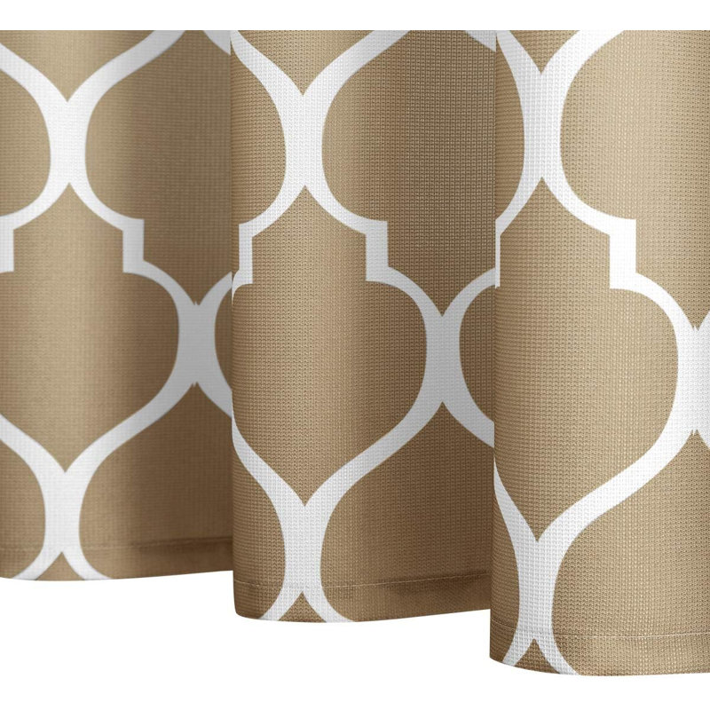 Rideau de douche en tissu à motif dégradé, Taupe ombré