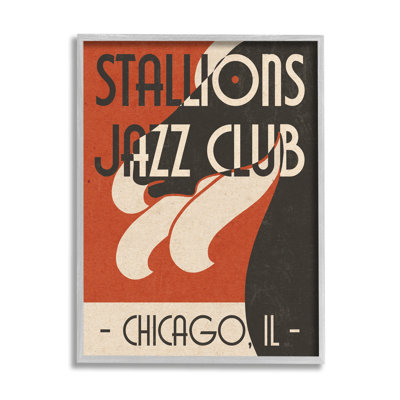 Stallions Jazz Club Retro Abstract Horse Chicago Illinois par Daphne Polselli
