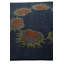 Tapis carré bleu marine Otto