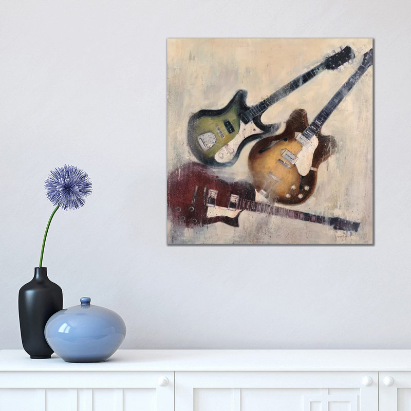 Guitars I by Joseph Cates - Wrapped Canvas Gallery-Wrapped Canvas Giclée, 45.72 cm H x 45.72 cm W