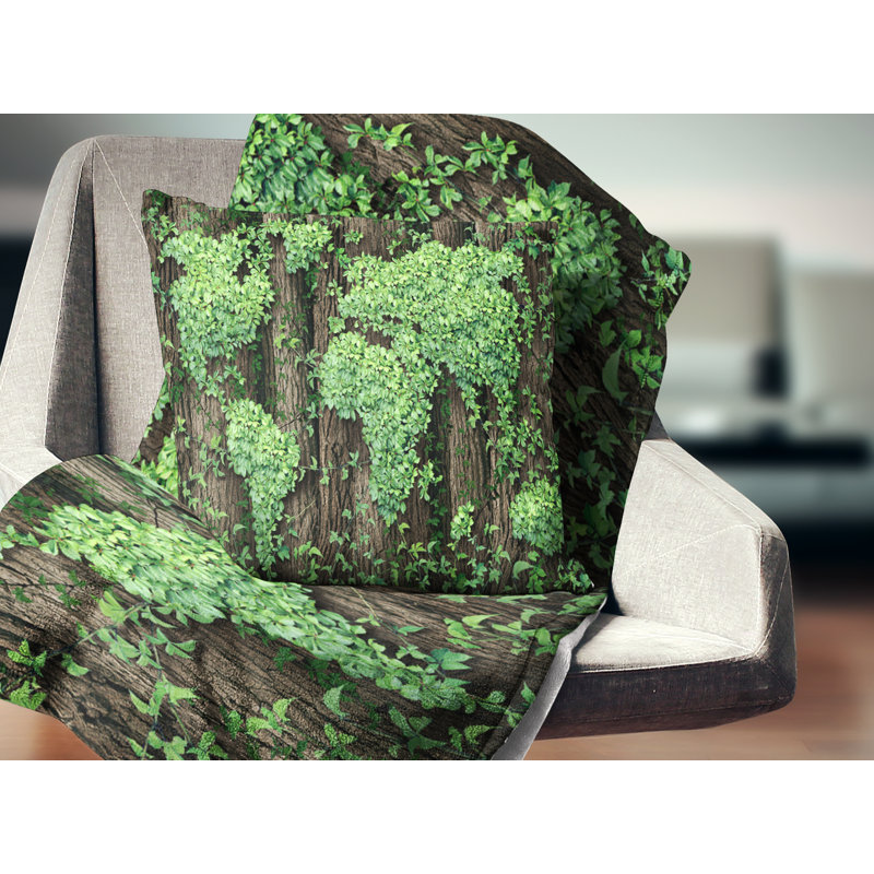 Global Developpement - Coussin imprimé abstrait, 16 po x 16 po, Coussin décoratif