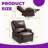 Deluxe Oversized Swivel Massage Recliner Chair with Power Recline, Heat, Rocking & Storage-121033428