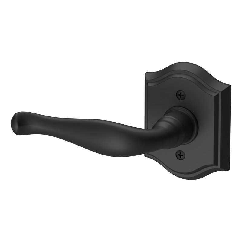 Decorative Door Lever with Rosette, Left