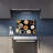 Coffee Tempered Glass Backsplash - Kitchen Wall Decor-490180673