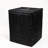 Wicker Fire Pit Column With Glass Wind Guard
