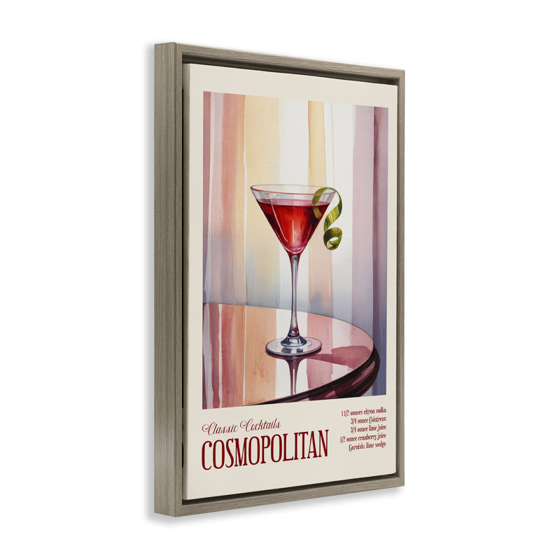 Cosmopolitan sur cadre flottant de table réfléchissante, design par Andreas Magnusson, H 31 po x l 21 po