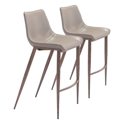 Magnus Upholstered Counter Stool with Metal Frame