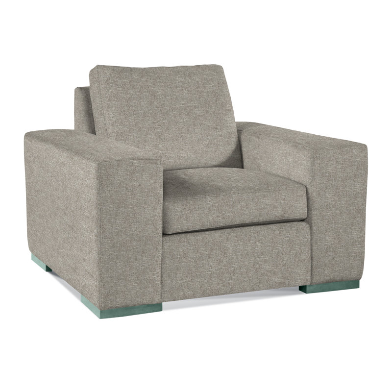 Memphis Armchair, Basic Gray; 0317-83, Honey