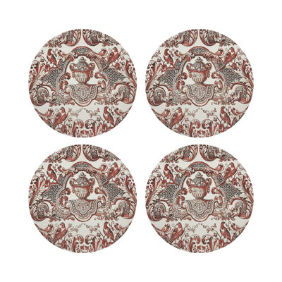 Royal Delft William and Mary Vegan Leather Round Pebble Placemat