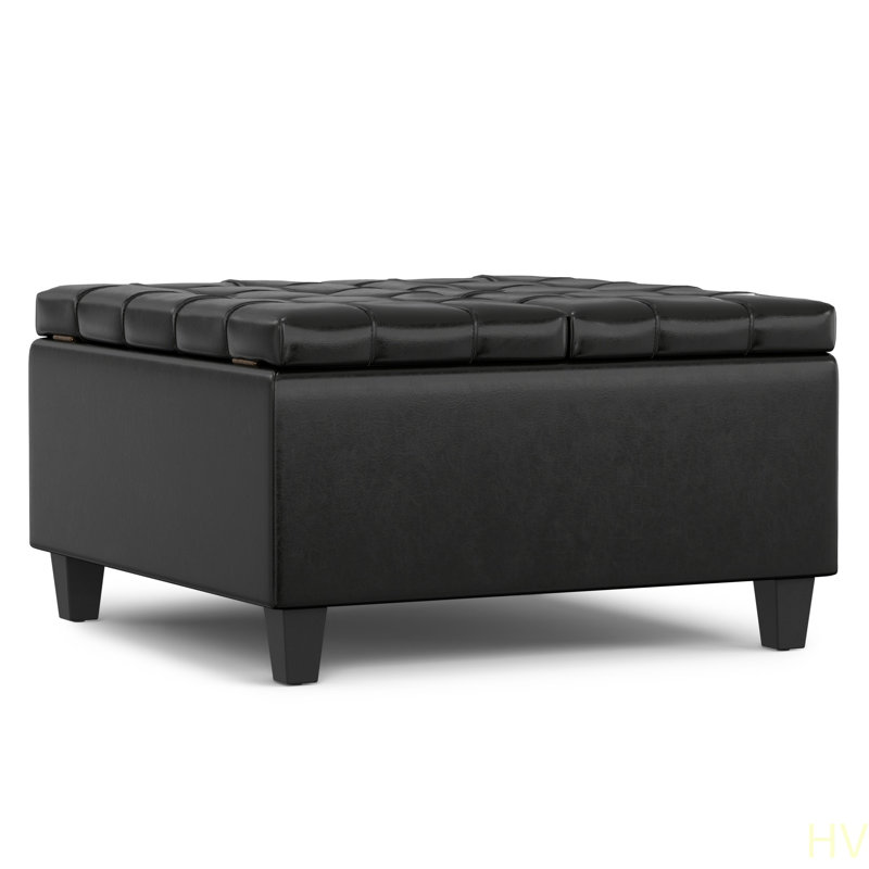Petit repose-pieds Harrison, Noir