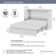 Murphy Cabinet Bed with Pullout Drawer and Mattress