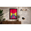 Neon Astronaut Modern 1 Piece Single Picture Frame Wall Art-136646468-136646471