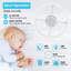 Ventilateur de plafond encastré blanc l 13 po avec lumière, télécommande et 6 vitesses, à intensité variable pour la chambre à coucher et les espaces de vie-2111781680-2111781695