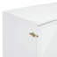 Lit escamotable double avec grand tiroir, ports et prises USB, blanc
