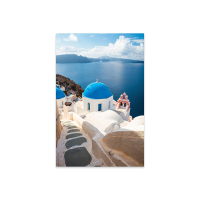 Oia, Santorini sur impression plastique / acrylique