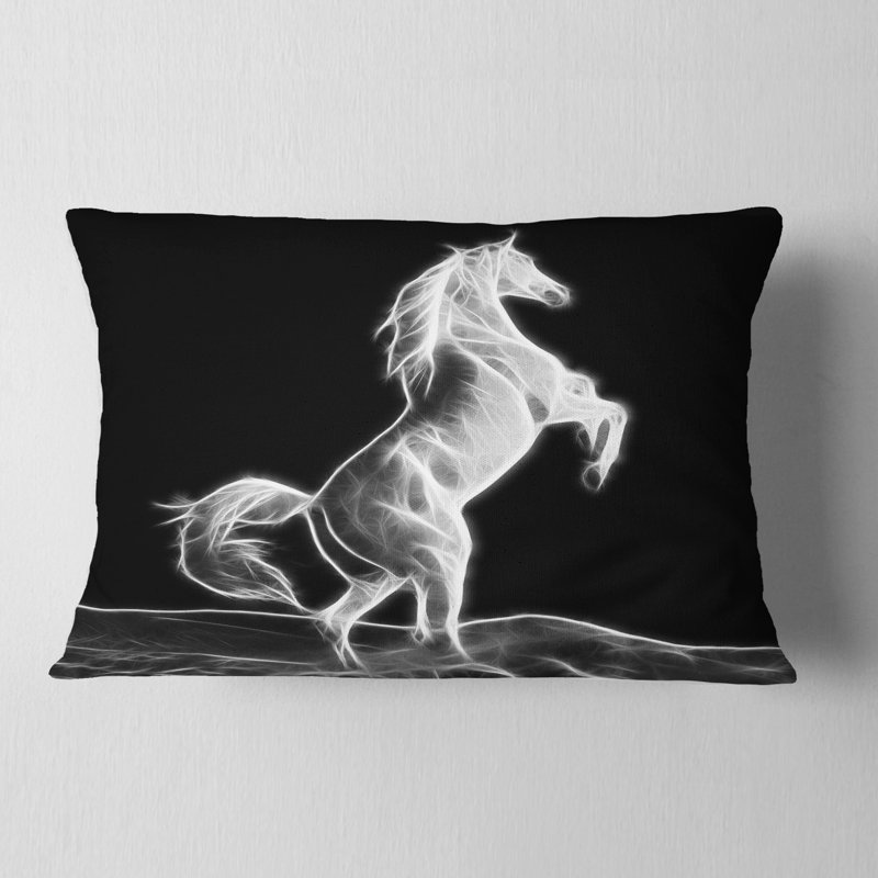 Coussin lombaire sculpture animal large cheval