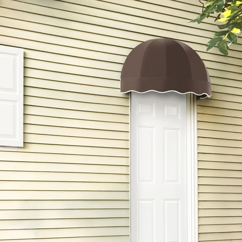 Auvent fixe en tissu acrylique Bostonian Awntech, H 26,25 po x l 40,5 po x P 20,25 po, Brun