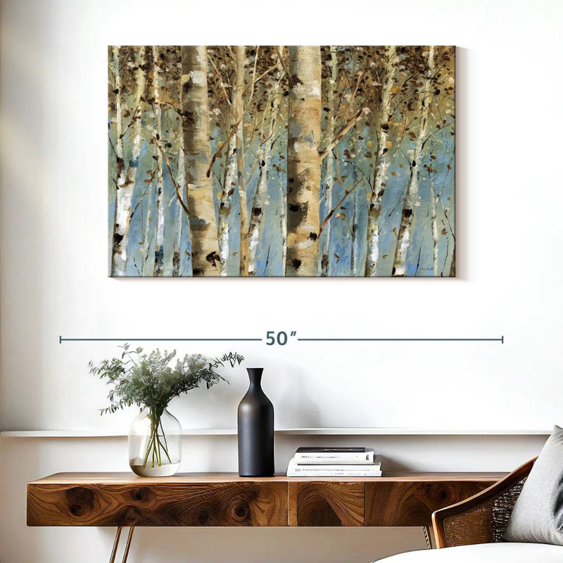 Harnek Birch White Forest I, 26" H x 39" W