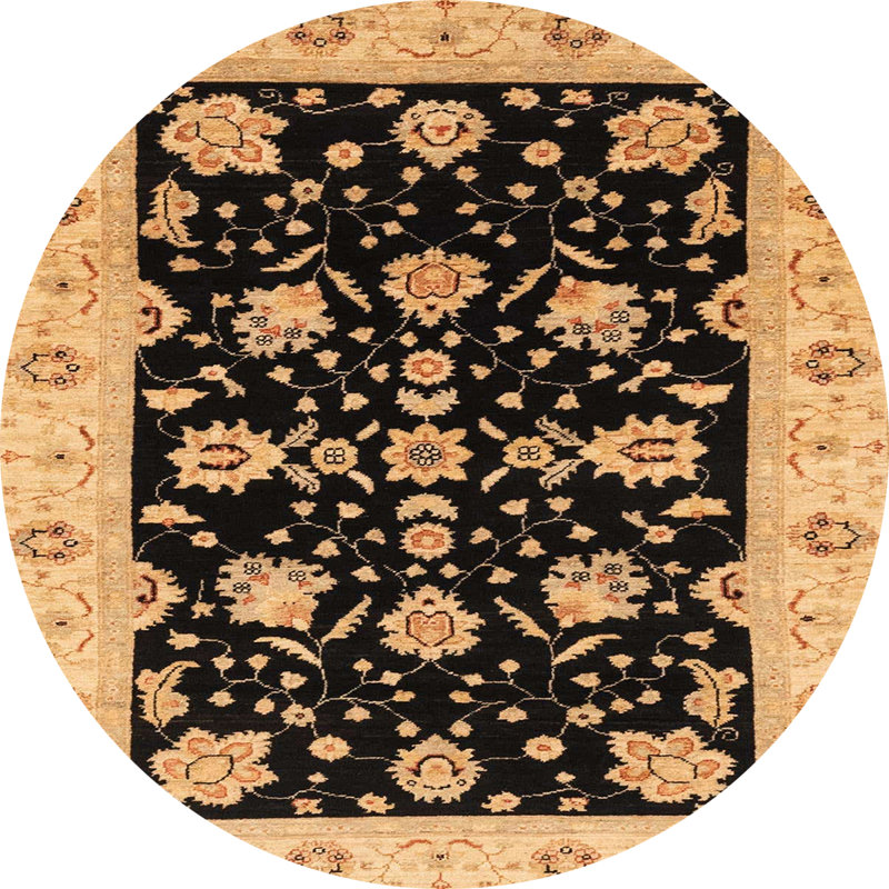 Tapis abstrait moderne 3557, Rond 8 pi