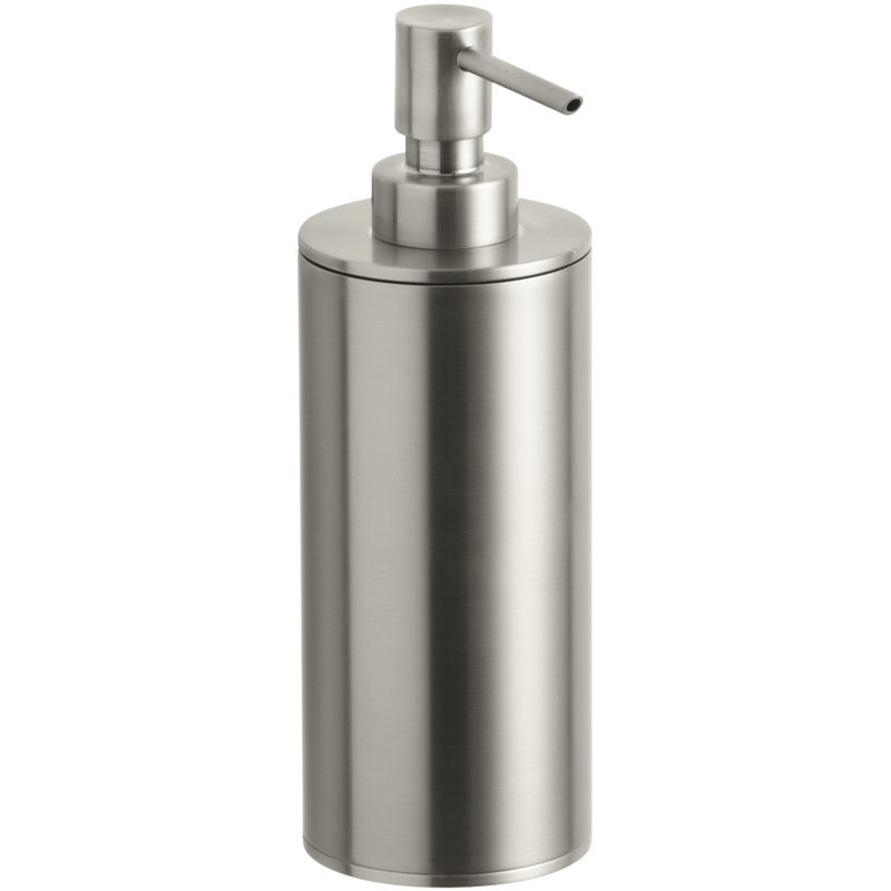 Distributeur de savon et de lotion Purist, Nickel brossé éclatant