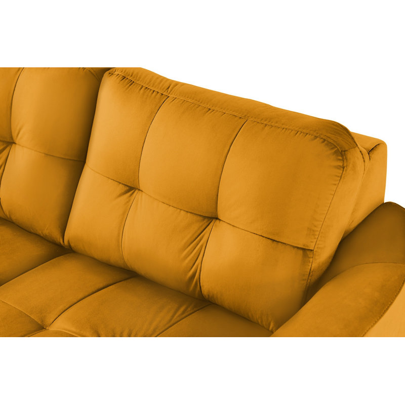 Hunnewell Sleeper Corner Sofa, Yellow, Left Hand Facing