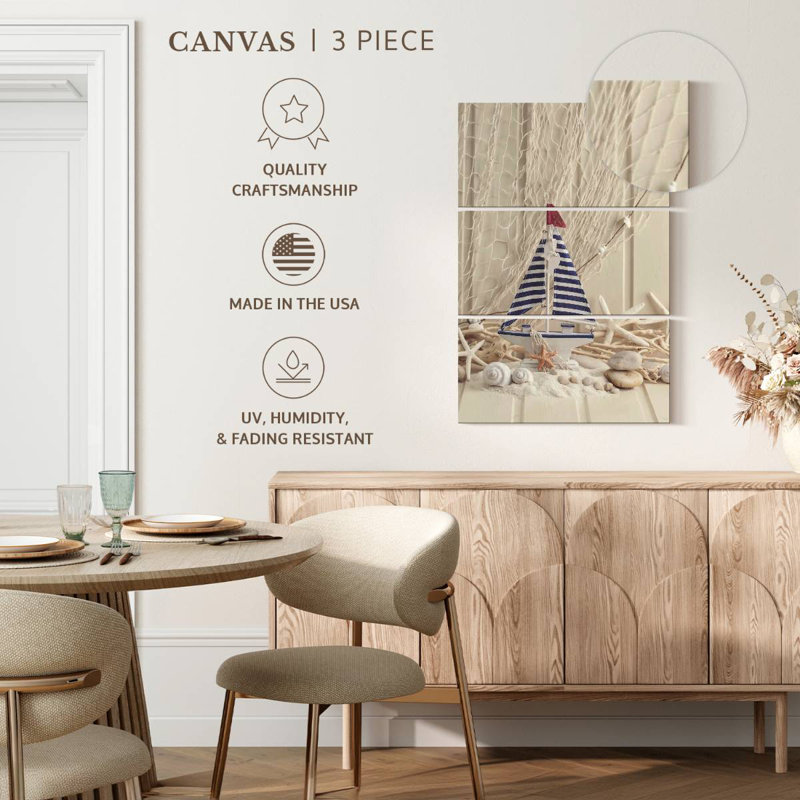 Décor nautique et voilier, H 57 po x l 36 po