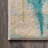 Lasley Contemporary POP Modern Abstract Waterfall Blue/Cream Rug-564992674