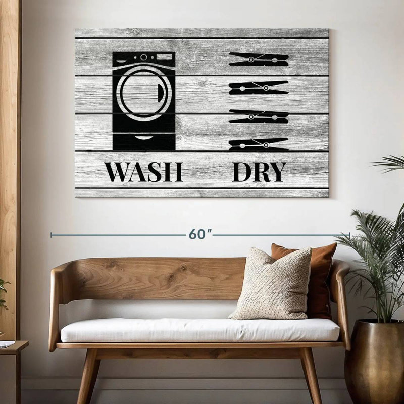 Tergel Rustic Wash And Dry Icons, 34" H x 51" W