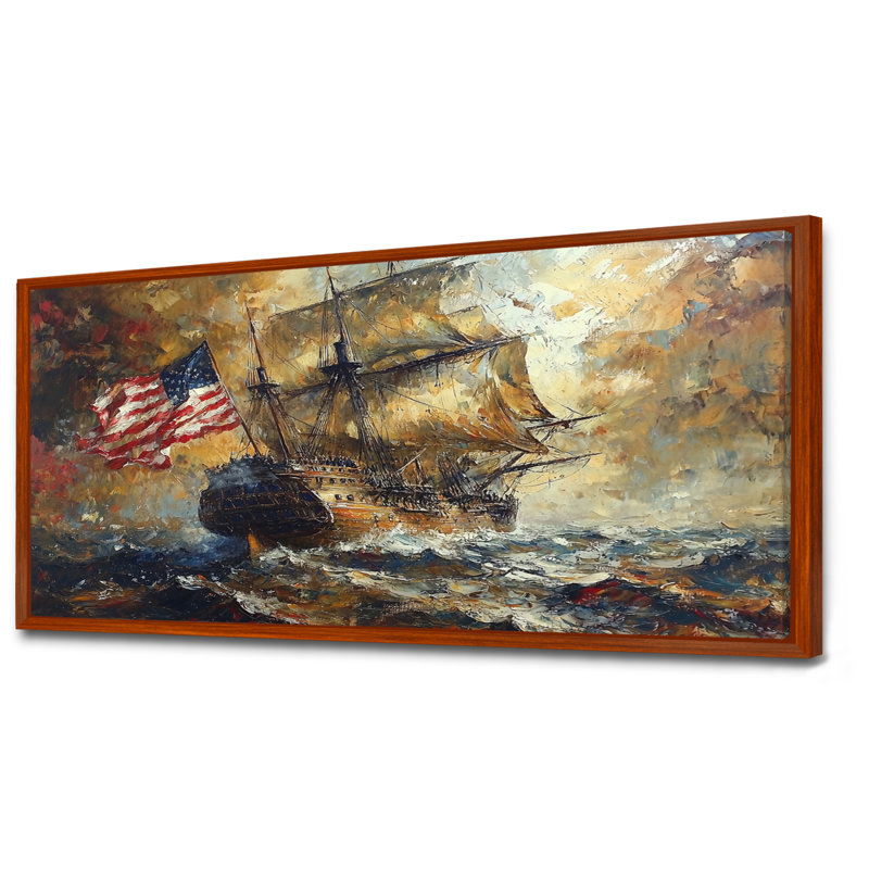 Alkiviadis - Transportation Wall Art, H 28 po x l 60 po, Cadre flottant, Brun