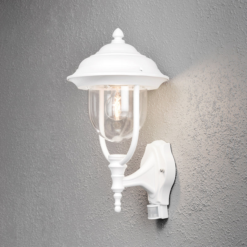 Parma Outdoor Wall Lantern, Matt White