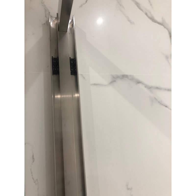 60" W x 76" H Framed Bypass Sliding Shower Door with Explosion-Proof Clear Glass, Chrome