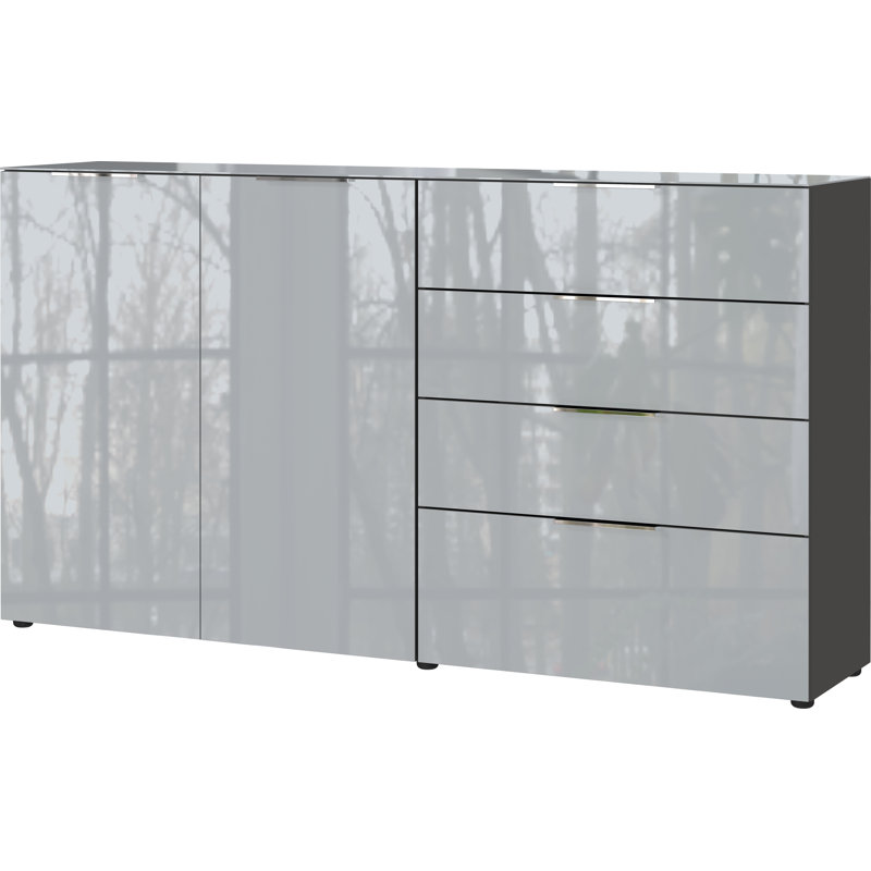 Abbygail 184cm Sideboard, Graphite/Silver Grey