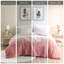 Mini édredon à poils longs Blush Ombre - très grand / très doux, doux et confortable