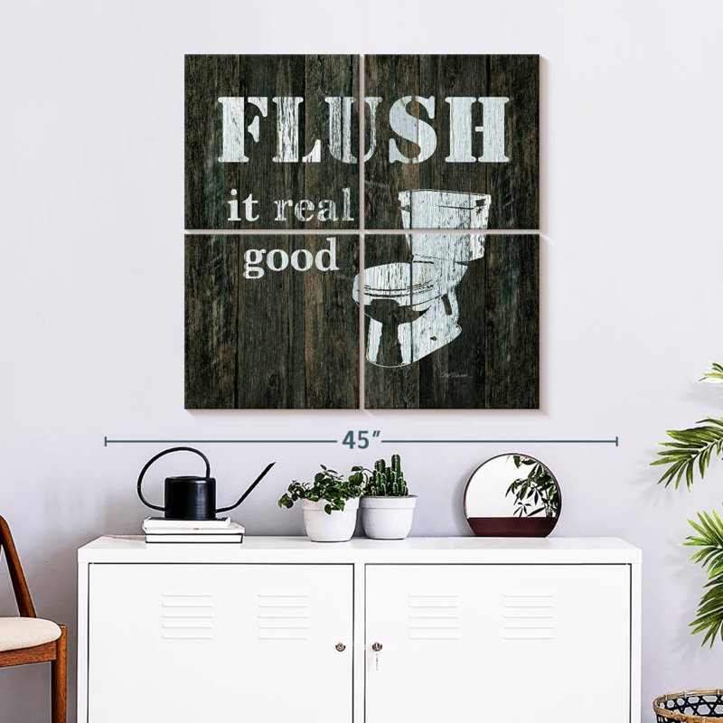 Tergel Flush It Real Good, 32" H x 32" W
