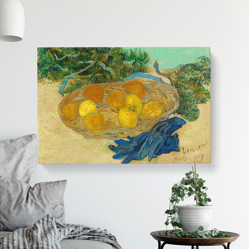 Still Life of Oranges and Lemons by Vincent Van Gogh - Wrapped Canvas, 50cm H x 76cm W x 3cm D