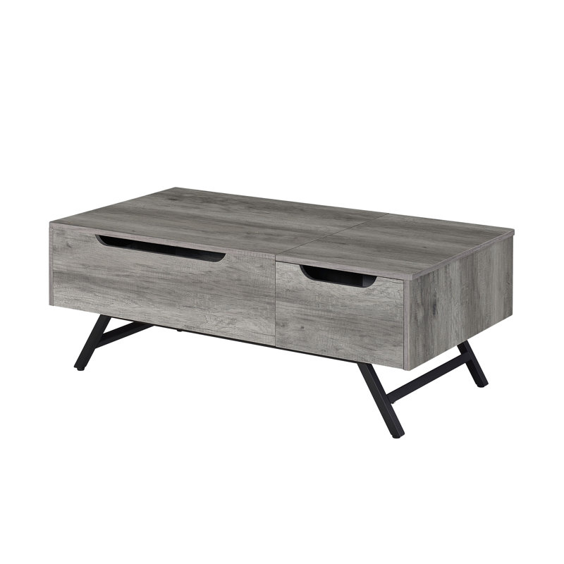Steinhauer 1-Drawer Coffee Table, Gray Oak, 18" H x 48" L x 23" W