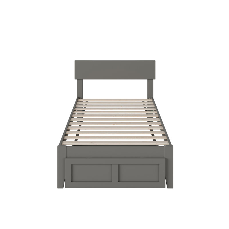 Farrah Platform Storage Bed, White, Twin Extra Long