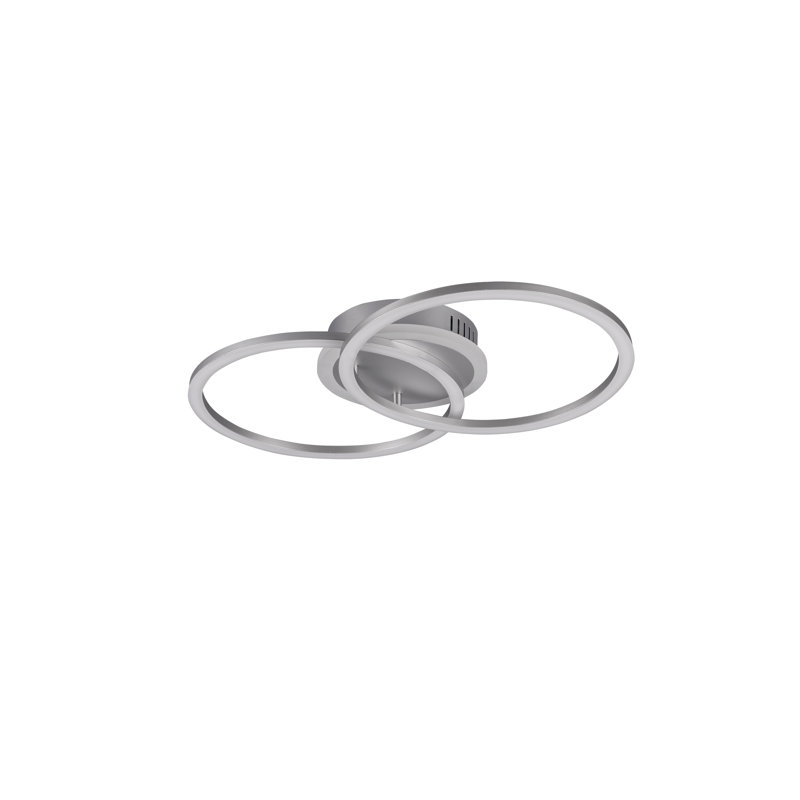 Novi 3-Light 50cm LED Flush Mount, Titanium