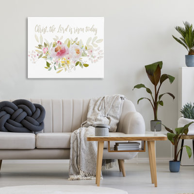 «The Lord Is Risen Florals Canvas», conception par Patricia Pinto