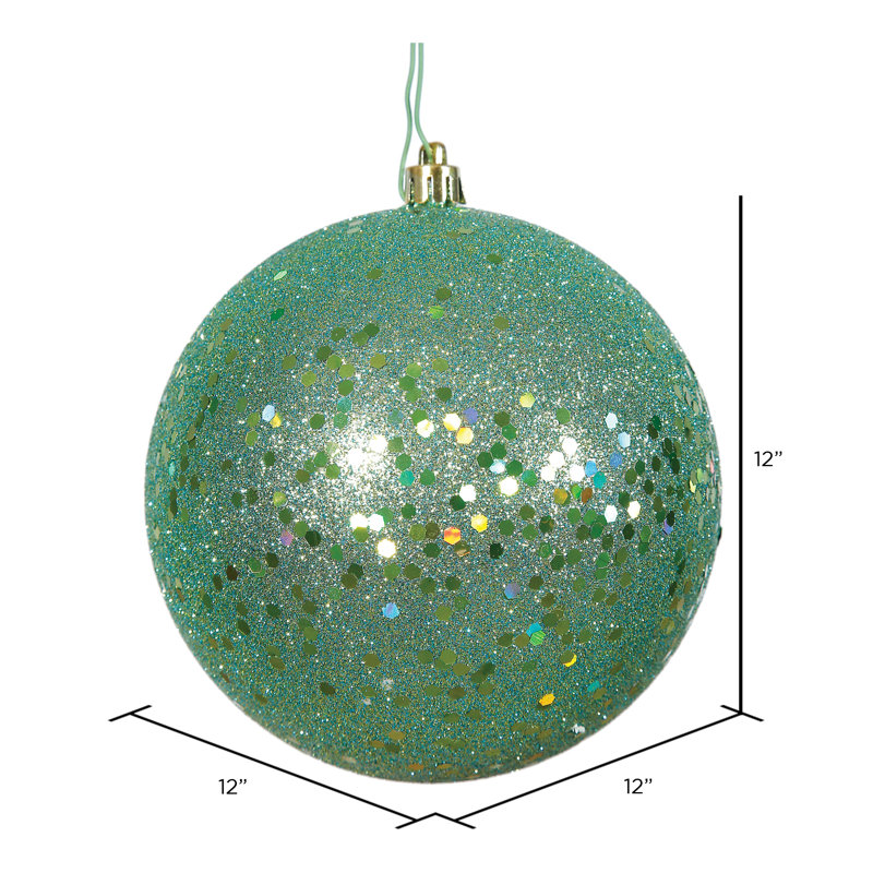 Décoration de boule décorative des Fêtes, 12", Paillette écume de mer