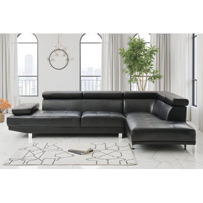 Rodez Faux Leather Sectional
