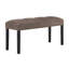 6Pc Ensemble de salle à manger magnifique / faux marbre Table carrée rembourrée Doublement courbé Banc Mobilier de salle à manger en bois