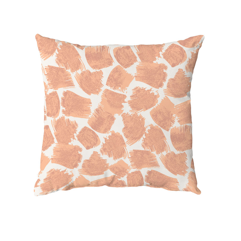 Animal Print Throw Pillow, Orange, 20" x 20"