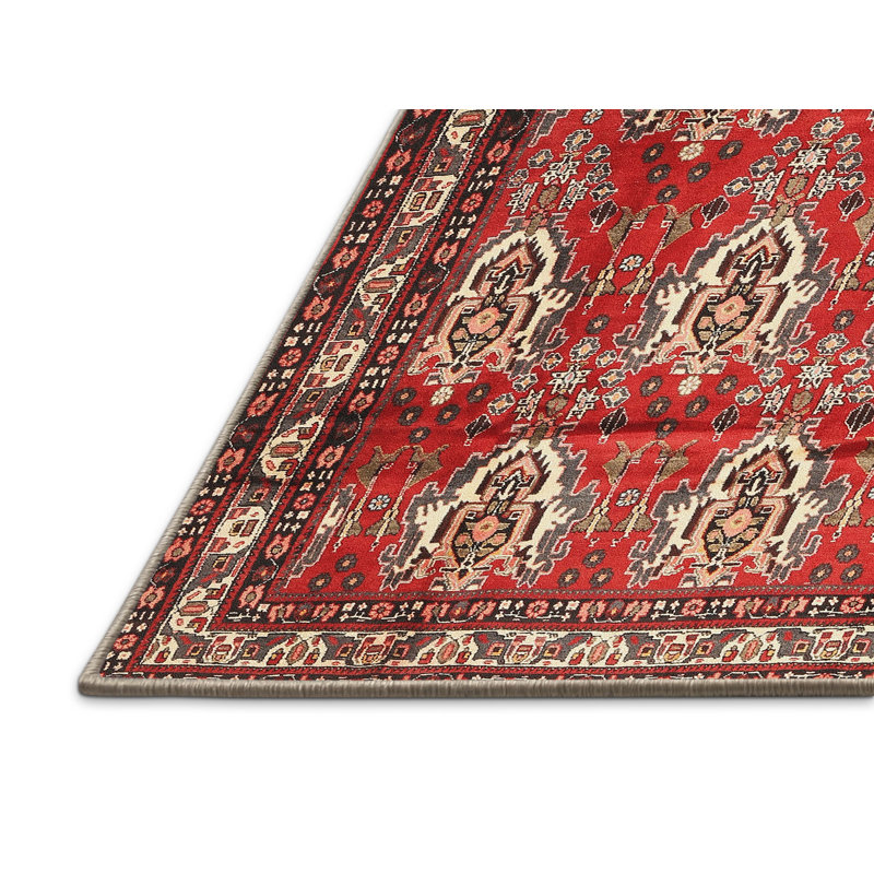 Tapis rouge à motif sud-ouest, Rectangle 5 pi x 7 pi