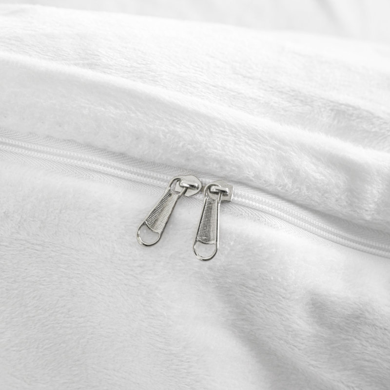 Polyester Duvet Cover, Twin Duvet Cover + 1 Standard Sham, White