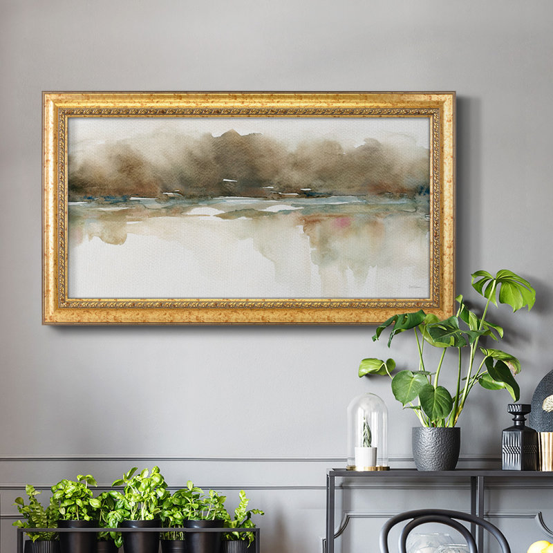 «Softer Reflections», reproduction d'un seul cadre photo sur toile, H 21 po x l 37 po x P 1,5 po