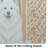 Cream Samoyed Heirloom Fall Glass Cutting Board