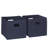 RiverRidge Kids 2pc Fabric Collapsible Storage Cube Organizers with Handles for Playroom Organization-1747185065