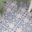 Lillium Blue 30.48 x 30.48cm Self-adhesive Vinyl Floor Tiles Pack 10 (0.93sqm)